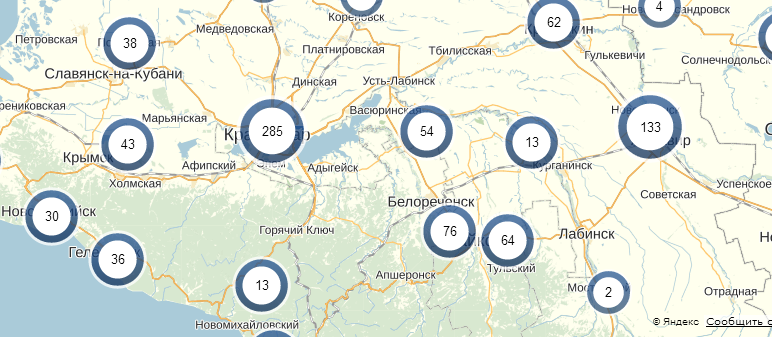 yandex geocoder map